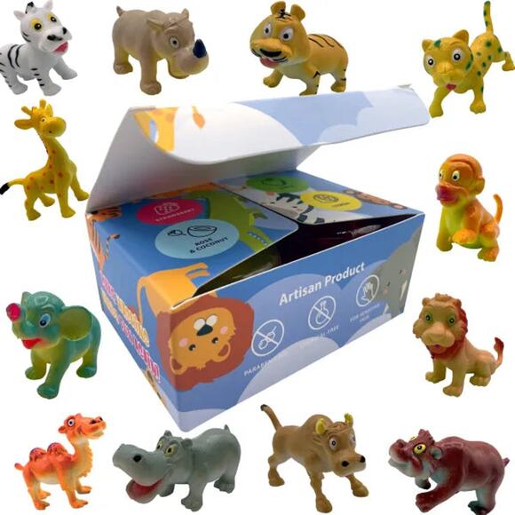 4 Kids Soap Bars with WILD ANIMALS Toys Inside - Picture 12 of 13